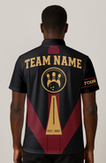 Geometric Color Panel Stripes Bowling Jersey