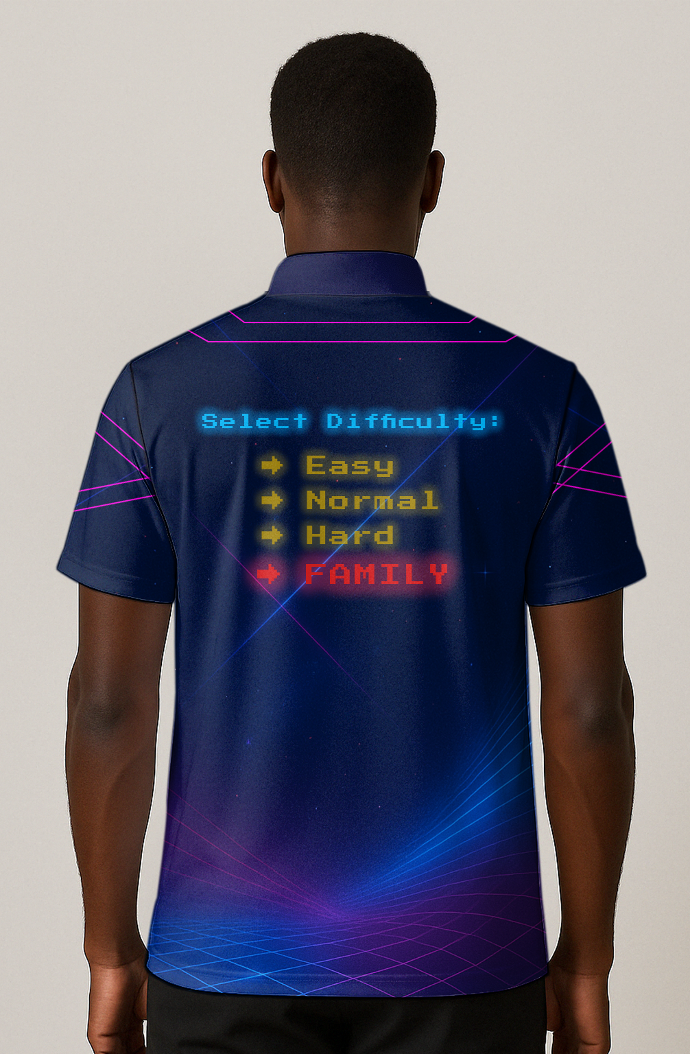 Synthwave Neon Life Schedule Bowling Jersey