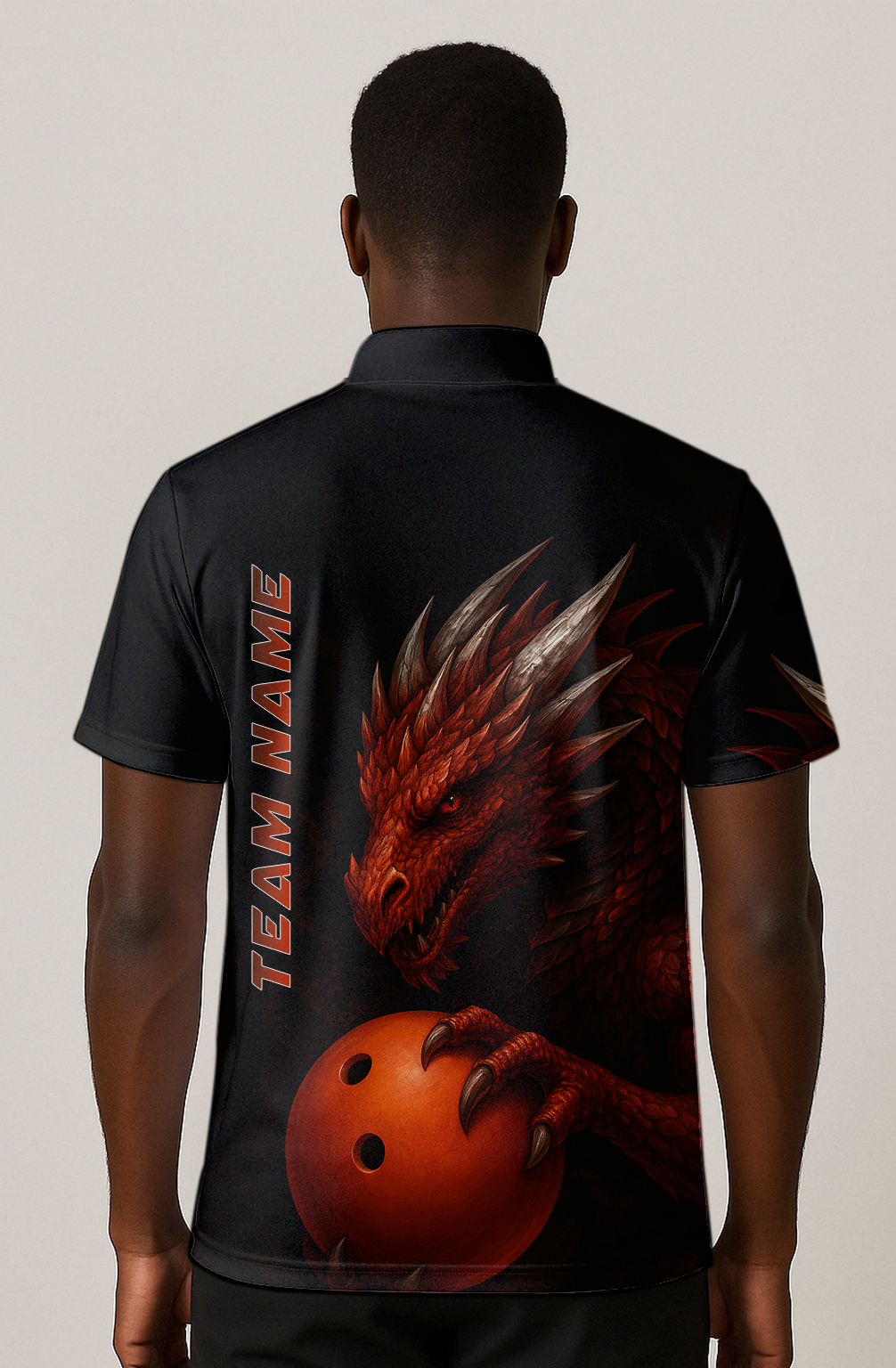 Mythic Dragon Holding Bowling Ball Bowling Jersey