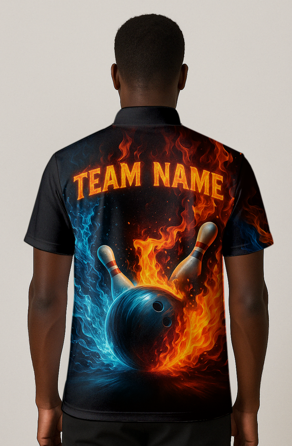 Explosive Fiery Smoke Strike Bowling Jersey