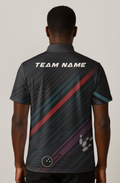 Modern Geometric Angular Stripes Bowling Jersey