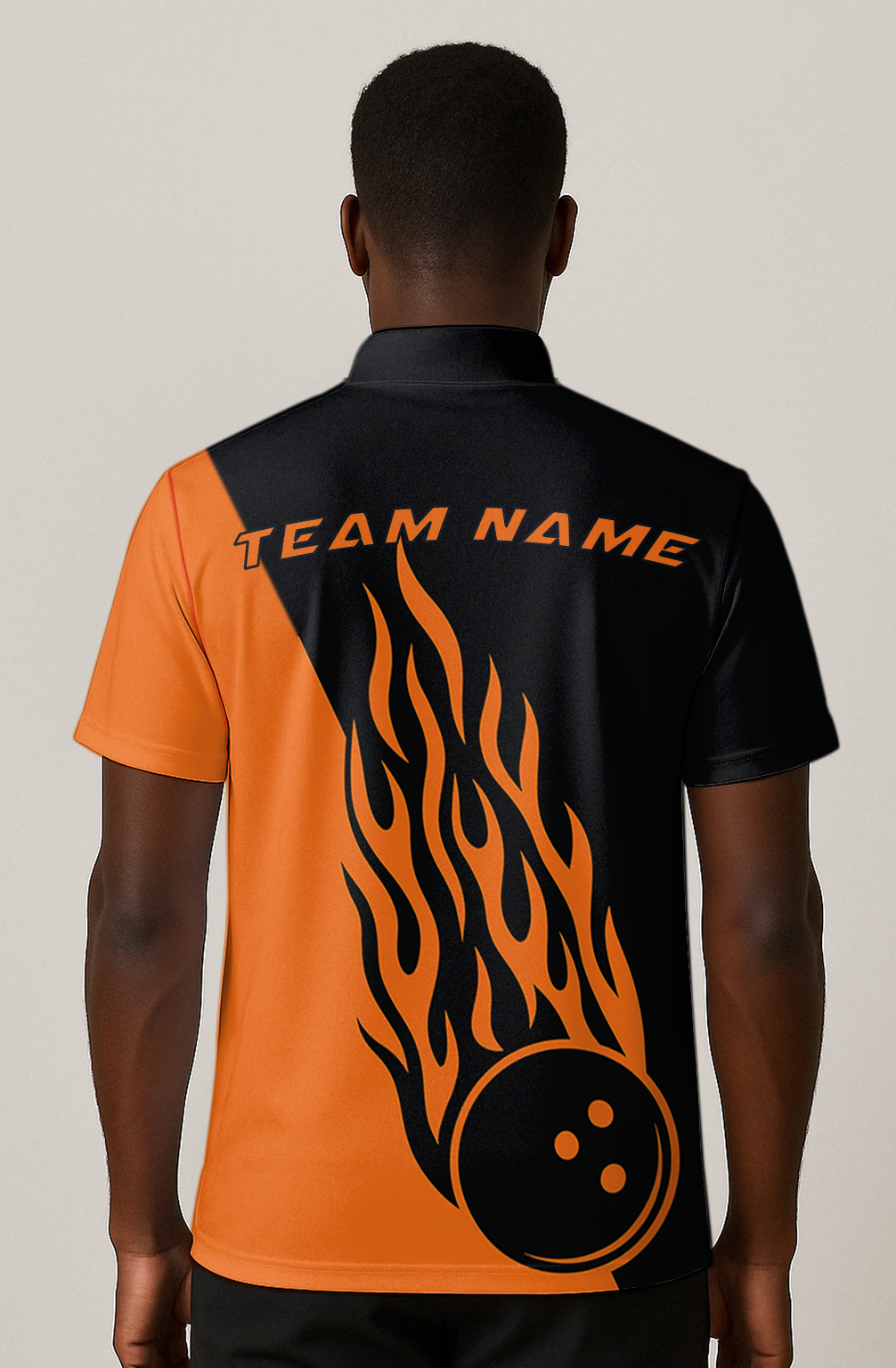 Fiery Flames Diagonal Split Bowling Jersey