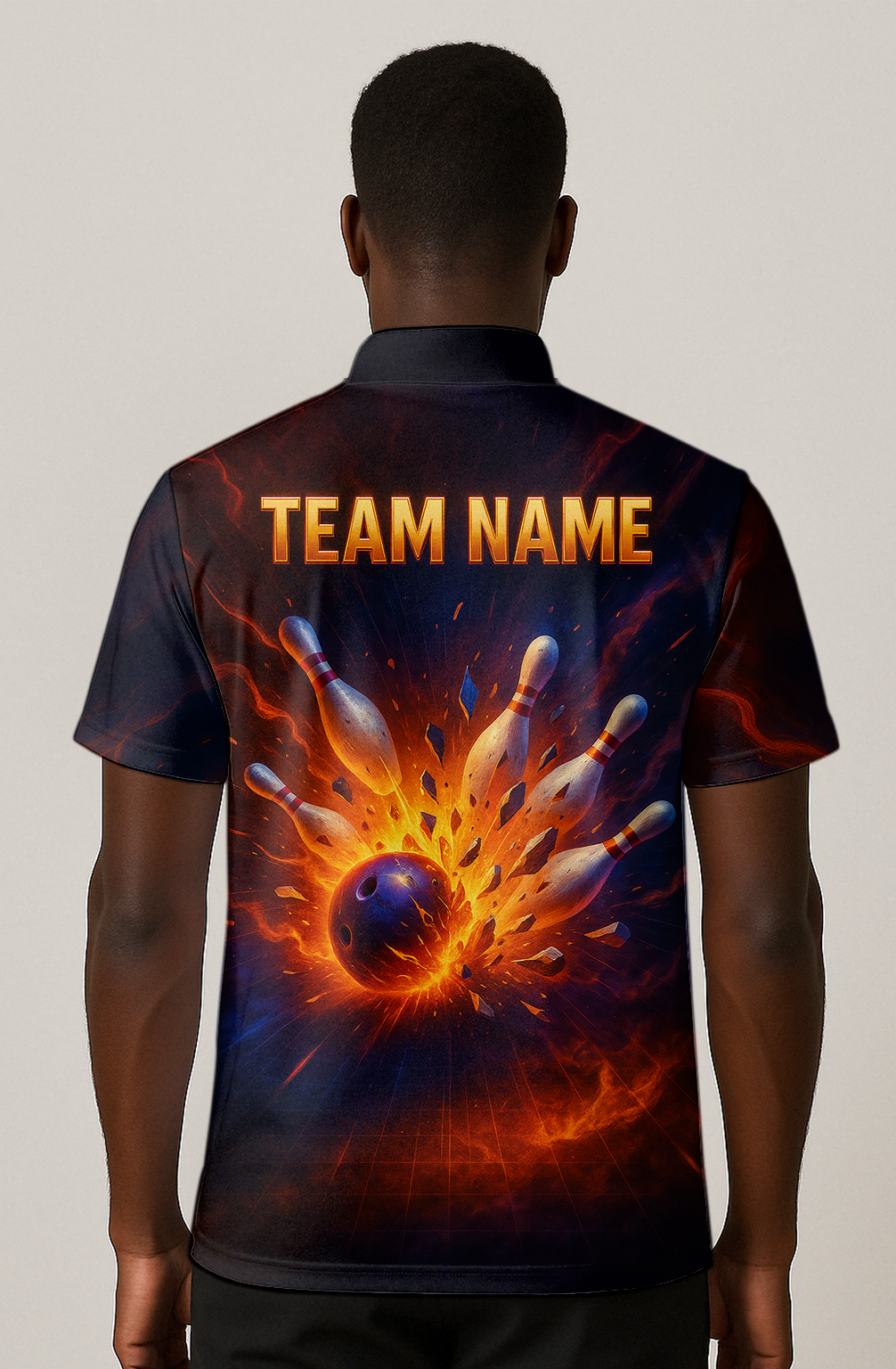 Fiery Impact Explosion Power Bowling Jersey