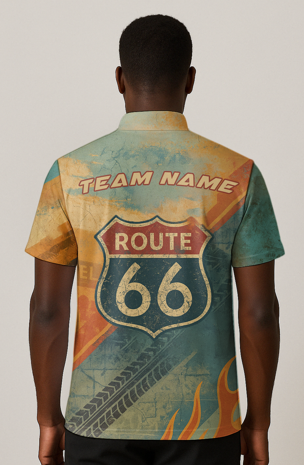 Route Sixty Six Vintage Road Bowling Jersey