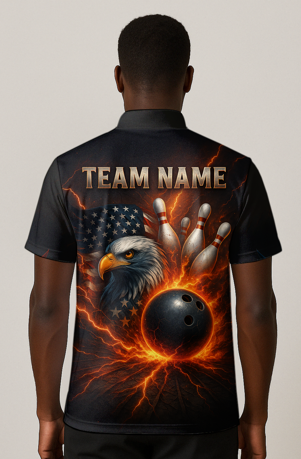 Majestic Eagle Patriotic Power Bowling Jersey