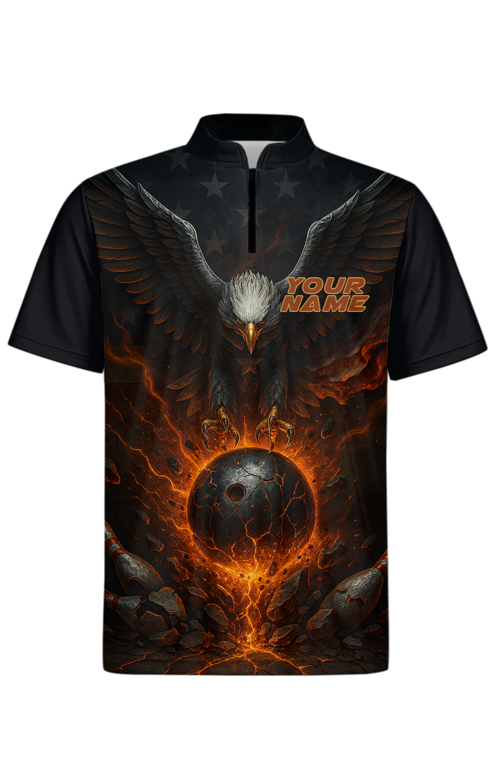 Majestic Eagle Fire Fury Bowling Jersey