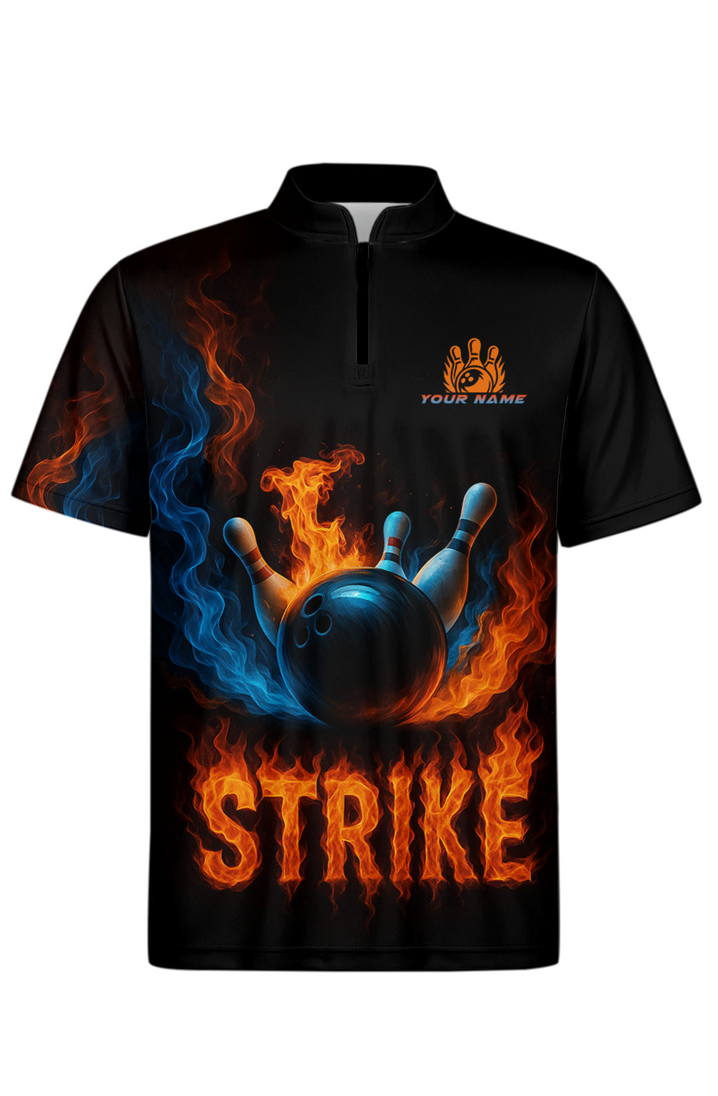 Explosive Fiery Smoke Strike Bowling Jersey
