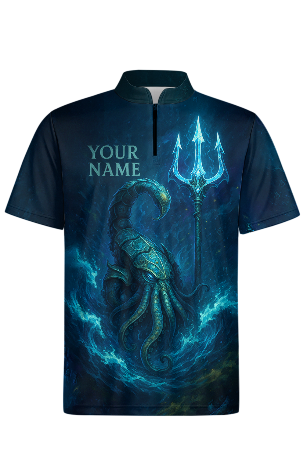 Mystical Abyssal Kraken Trident Bowling Jersey