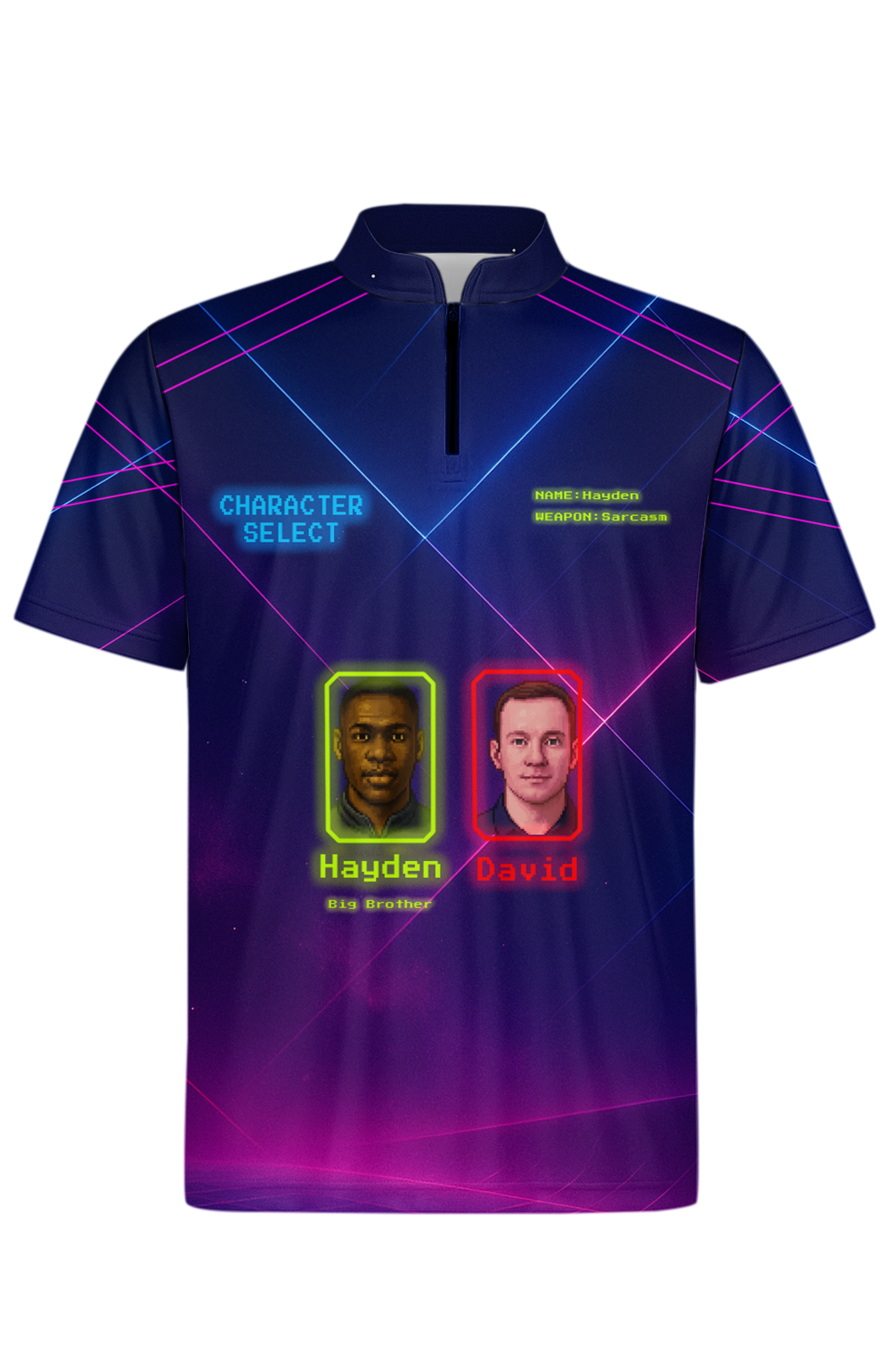 Futuristic Player Selection Interface Bowling Jersey