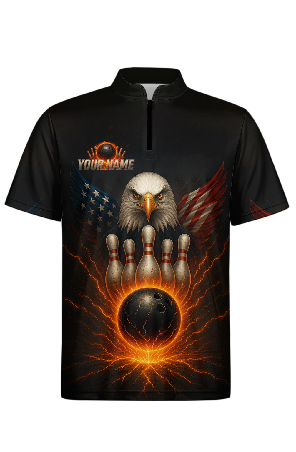 Majestic Eagle Patriotic Power Bowling Jersey