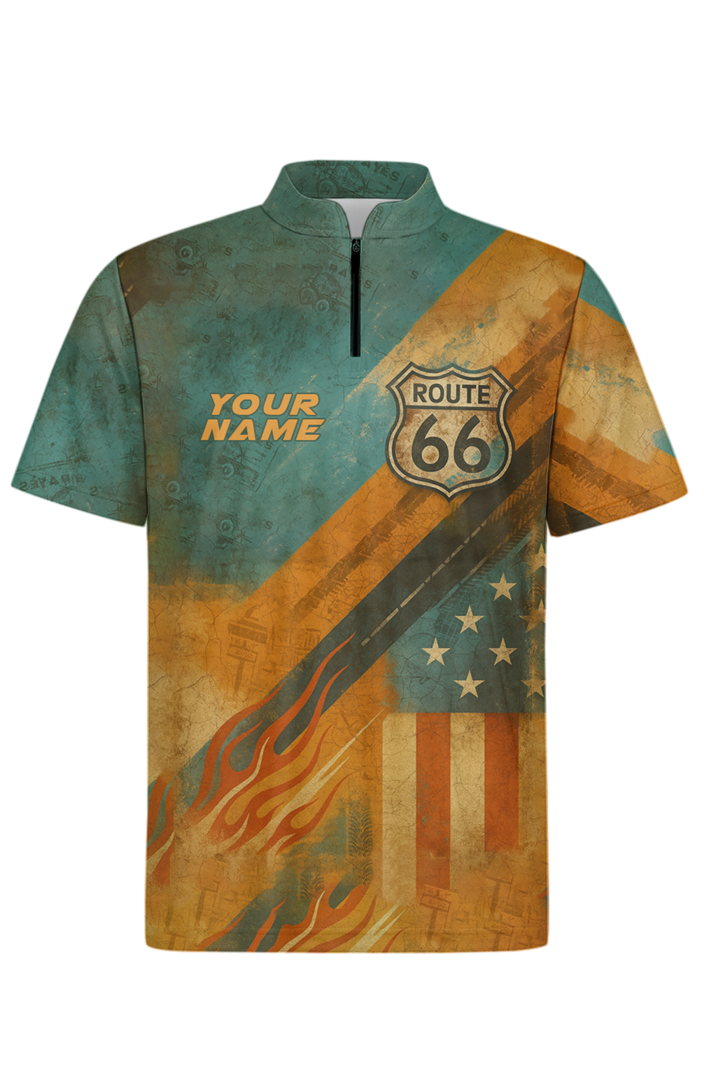 Route Sixty Six Vintage Road Bowling Jersey
