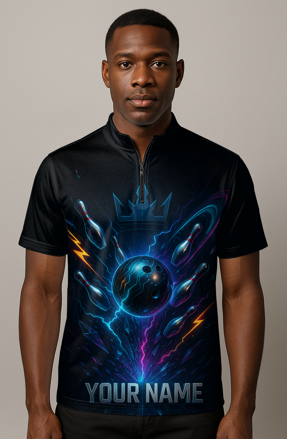 Cybernetic Crown Energy Surge Bowling Jersey
