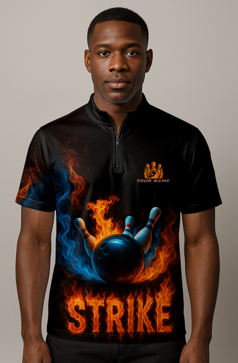 Explosive Fiery Smoke Strike Bowling Jersey