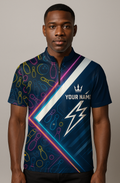 Energetic Neon Lightning Bowling Jersey