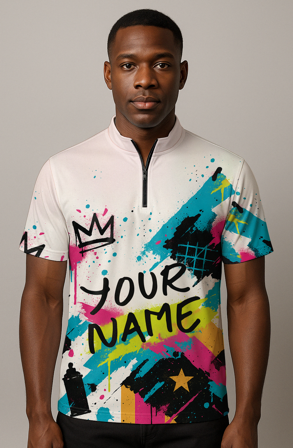 Street Art Splatter Graffiti Energy Bowling Jersey