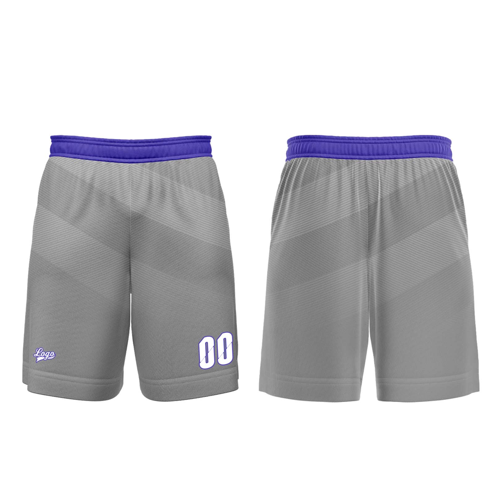 Custom Grey Basketball Jersey Uniform Suit Printed Your Logo Name Number