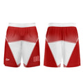 Custom Red White Basketball Jersey Uniform Suit Printed Your Logo Name Number
