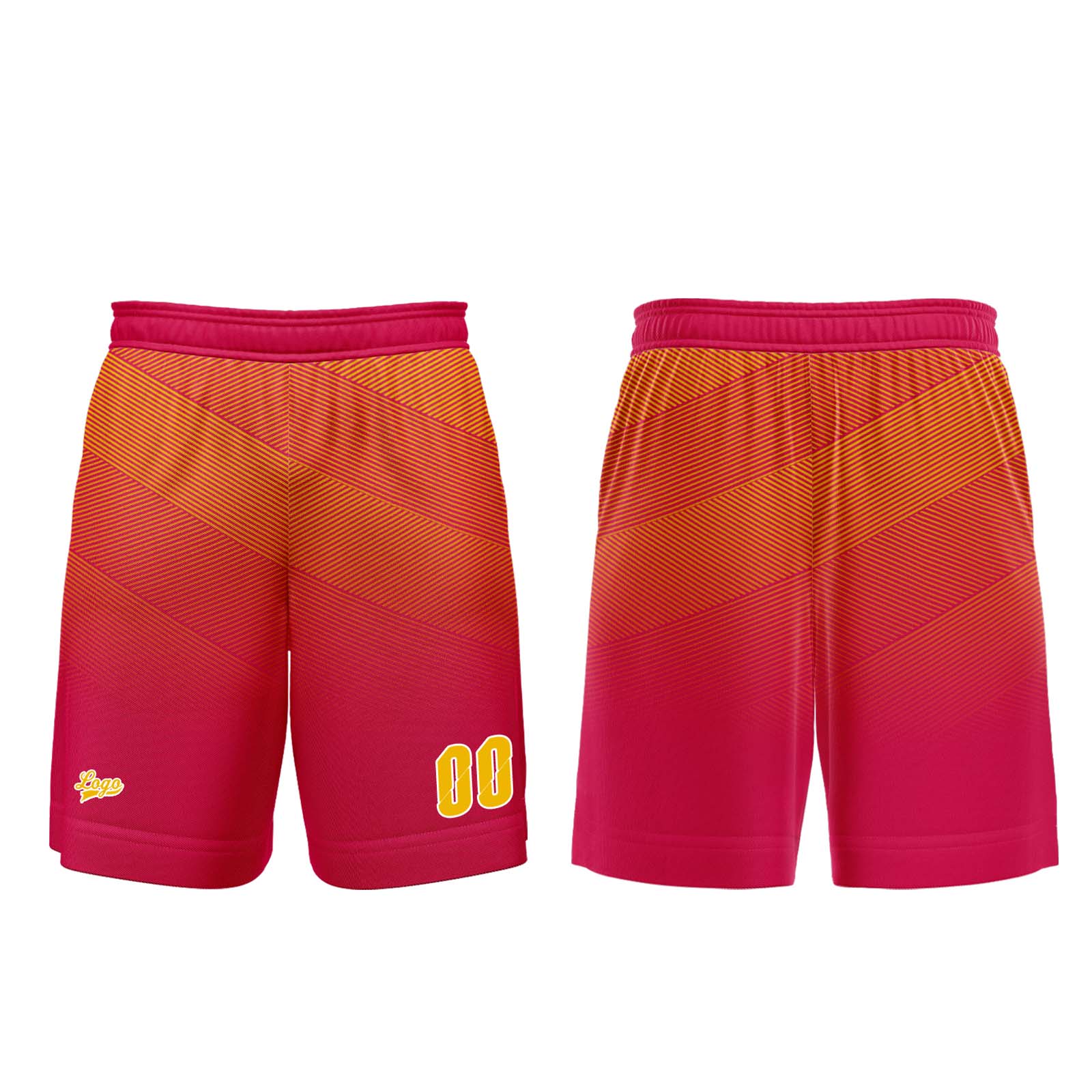 Custom Orange Red Basketball Jersey Uniform Suit Printed Your Logo Name Number