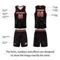 Custom Red Basketball Jersey Uniform Suit Printed Your Logo Name Number