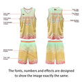 Custom Green Yellow Basketball Jersey Uniform Suit Printed Your Logo Name Number