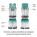 Custom Blue White Basketball Jersey Uniform Suit Printed Your Logo Name Number