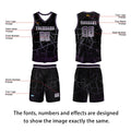 Custom Gray-violet Basketball Jersey Uniform Suit Printed Your Logo Name Number
