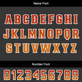 Custom Orange Red Basketball Jersey Uniform Suit Printed Your Logo Name Number