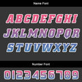 Custom Pink Blue Basketball Jersey Uniform Suit Printed Your Logo Name Number
