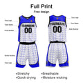Custom Basketball Jersey Uniform Suit Printed Your Logo Name Number Royal